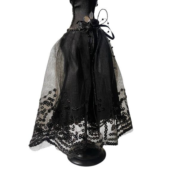 Black Formal Gown Mannequin Elegant Dress Jewelry Necklace Stand Display - Picture 9 of 15
